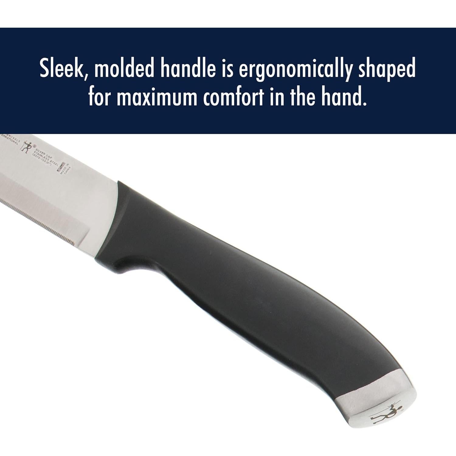 Cuchillo de Pelar HENCKELS Silvercap 3" Acero Inoxidable Negro