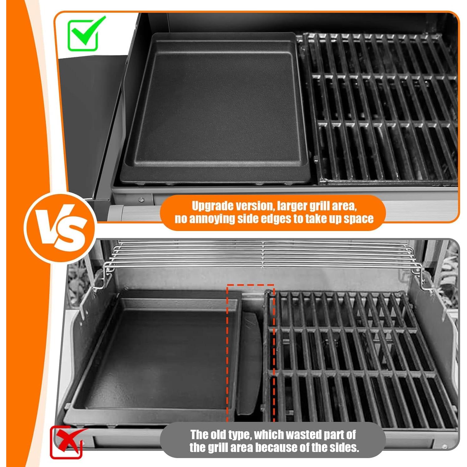 Plancha de Hierro Fundido GRISUN para Parrillas Weber 43.9x30.5cm