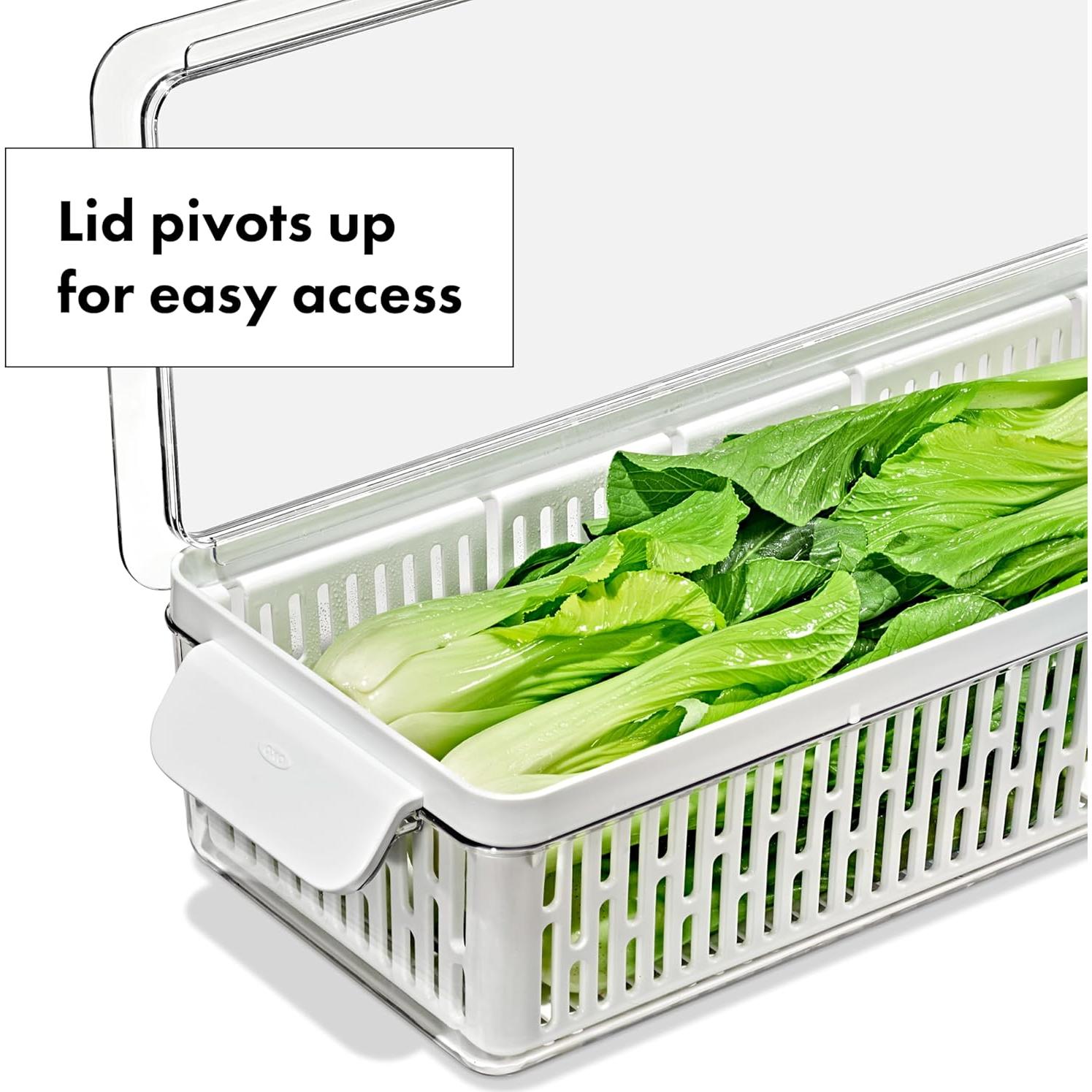 Contenedor Mediano OXO Good Grips - 35.1x18.9x11.8 cm, Blanco