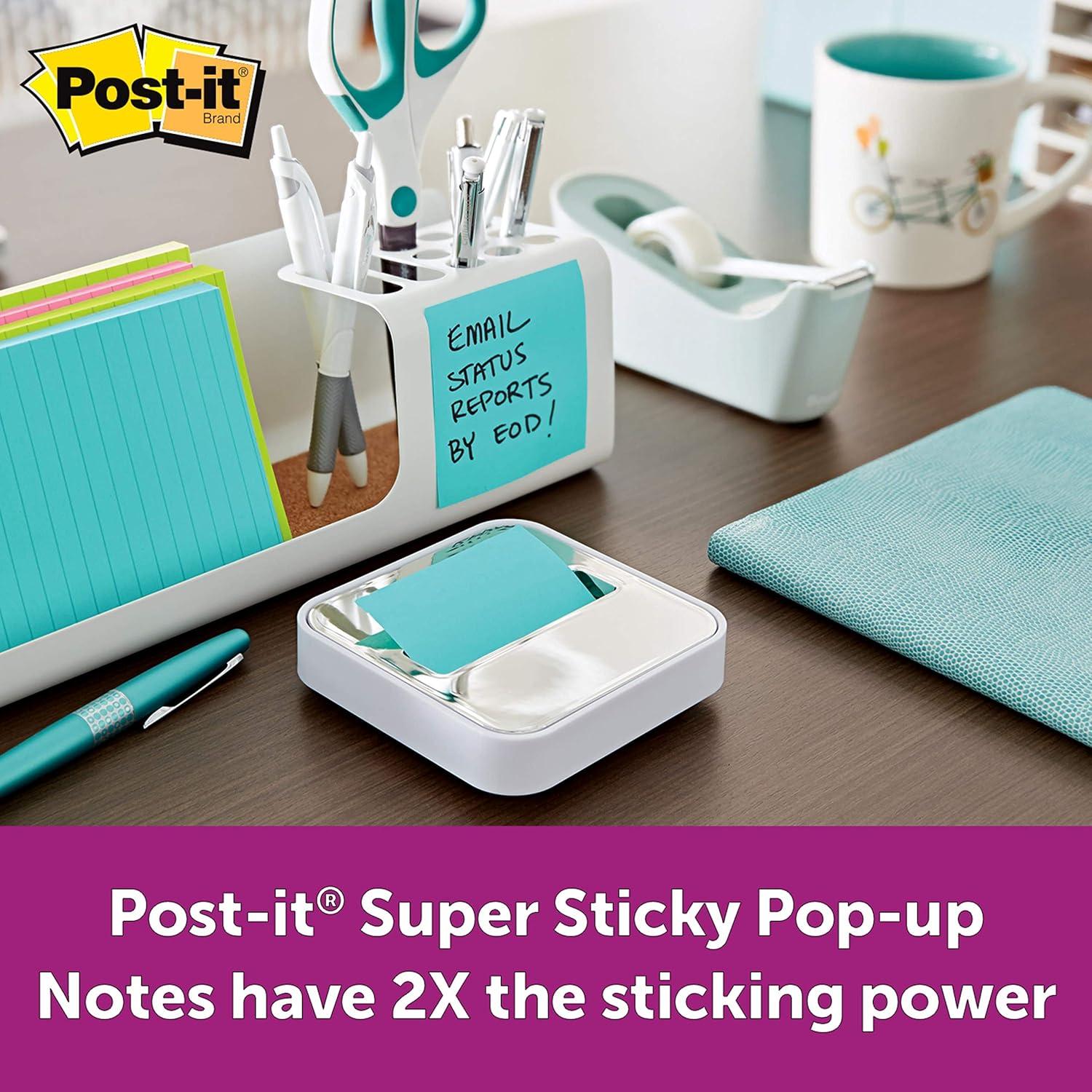 Notas Adhesivas Post-it Super Sticky 3x3" Supernova Neons - 6 Blocs