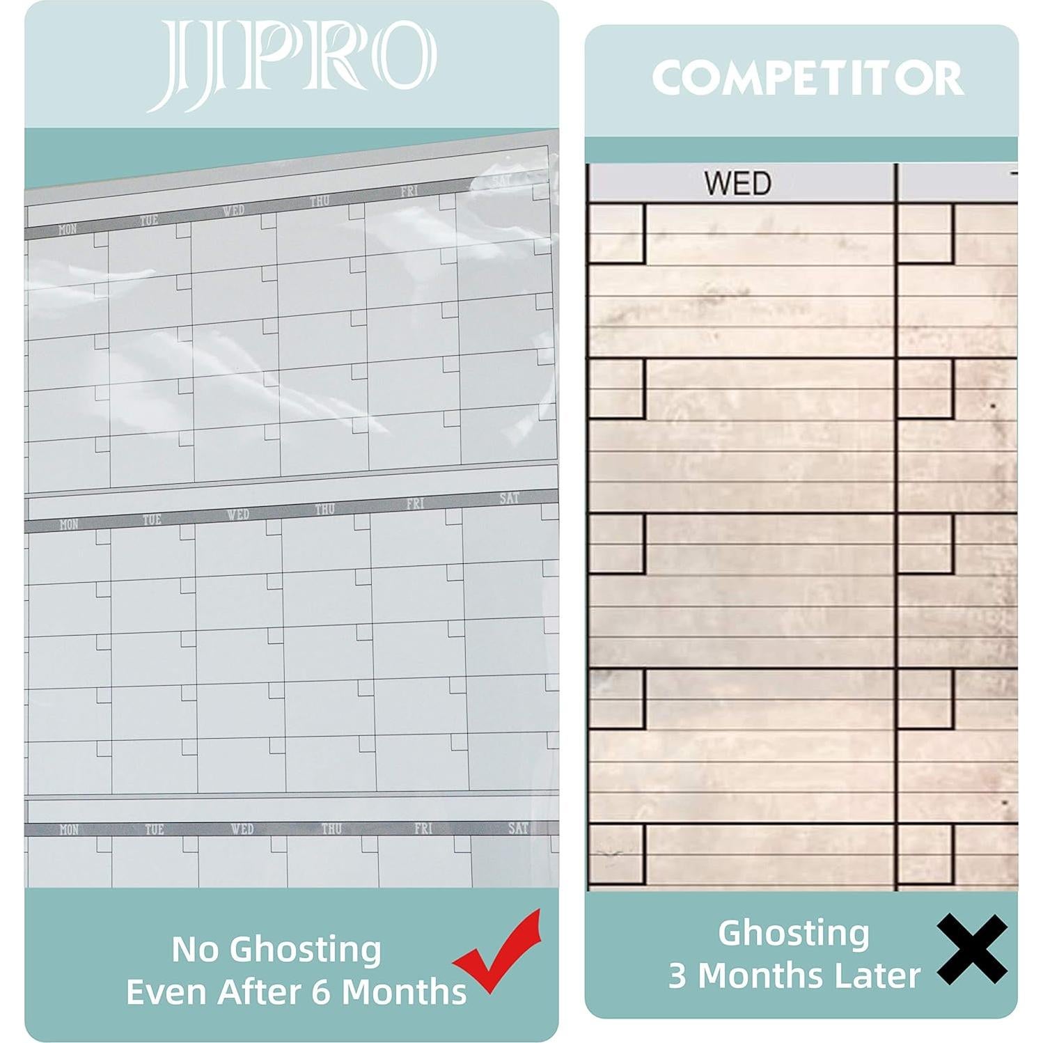 Calendario de Pared Borrable JJPRO 152x96 cm Anual No Datado