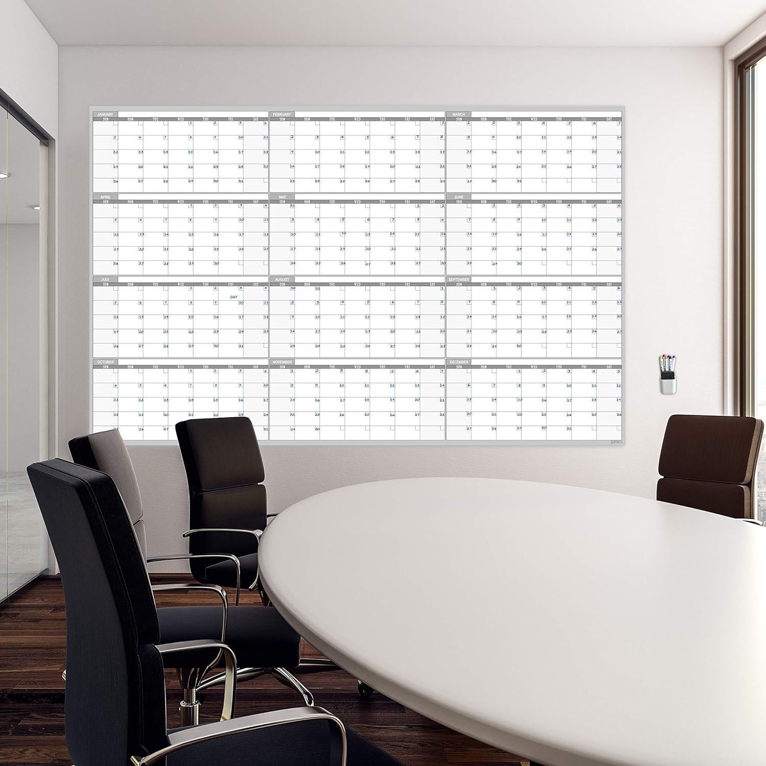 Calendario de Pared Borrable JJPRO 152x96 cm Anual No Datado