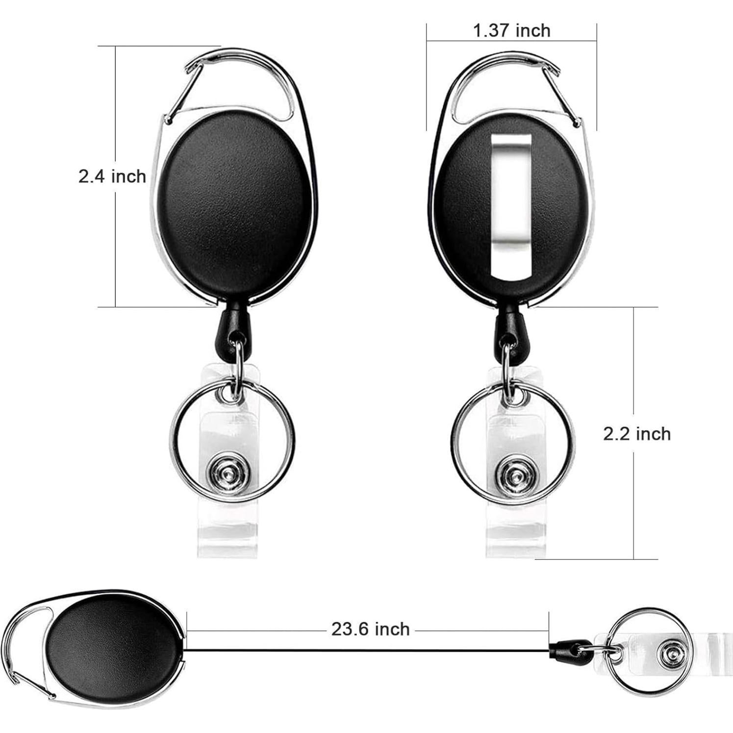 Carrete Insignia Teskyer 2 Pack Resistente con Clip y Llavero