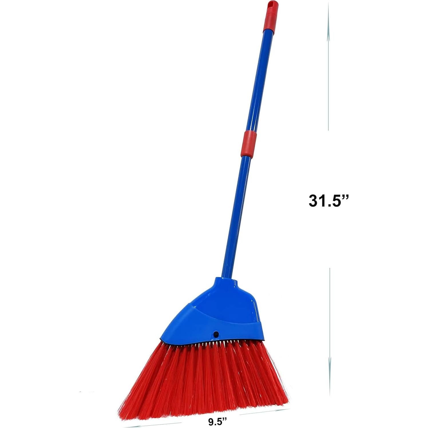 Escoba para Niños Xifando Retráctil Azul y Rojo 81cm