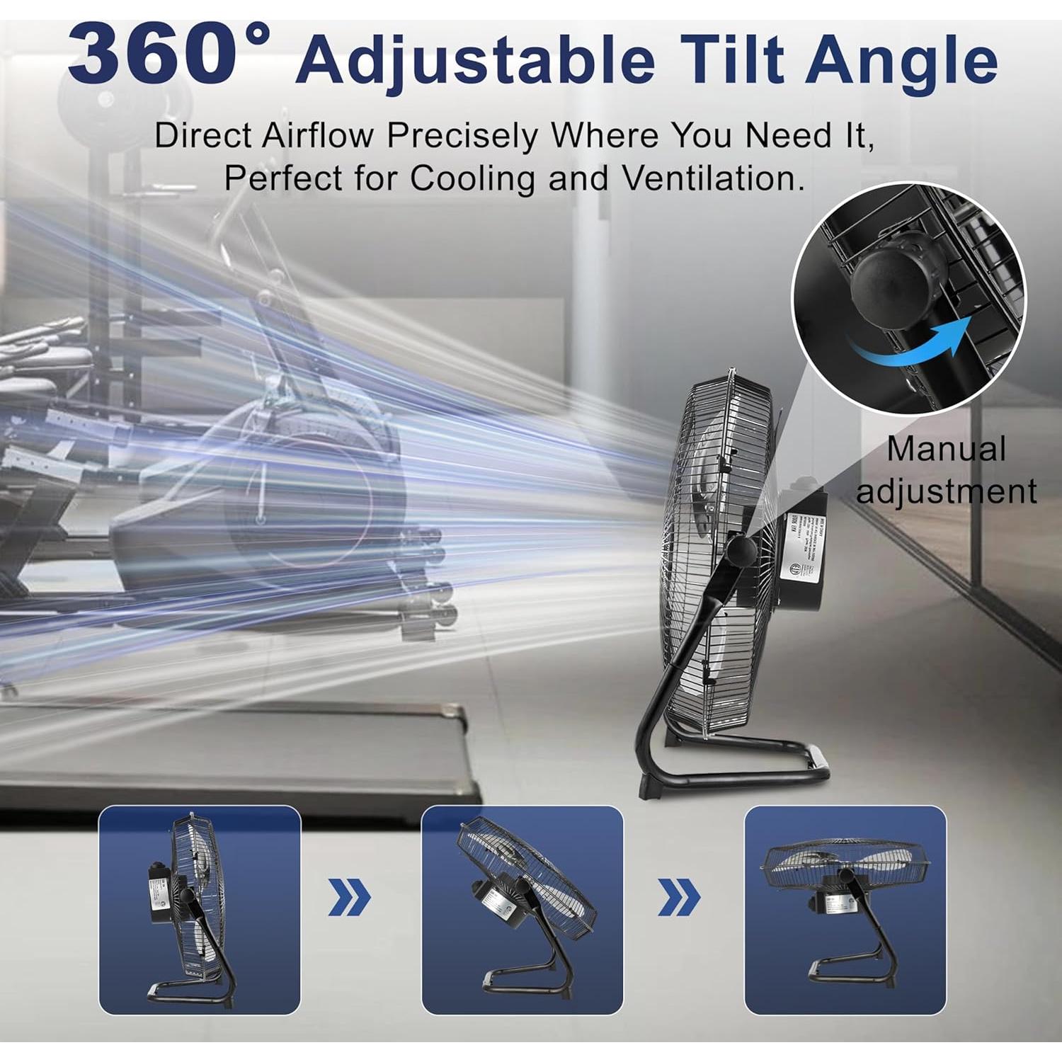 Ventilador de Piso Industrial Xcity 30 cm 1800 CFM 3 Velocidades