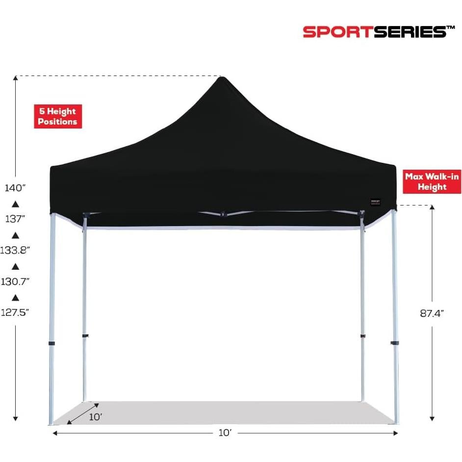 Carpa Plegable 10x10 Rocket Canopy Blanca Impermeable