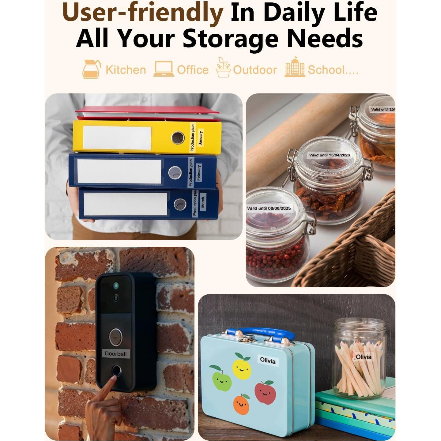 4 Cintas de Etiquetas Brother Tze-131 12mm Negro Transparente