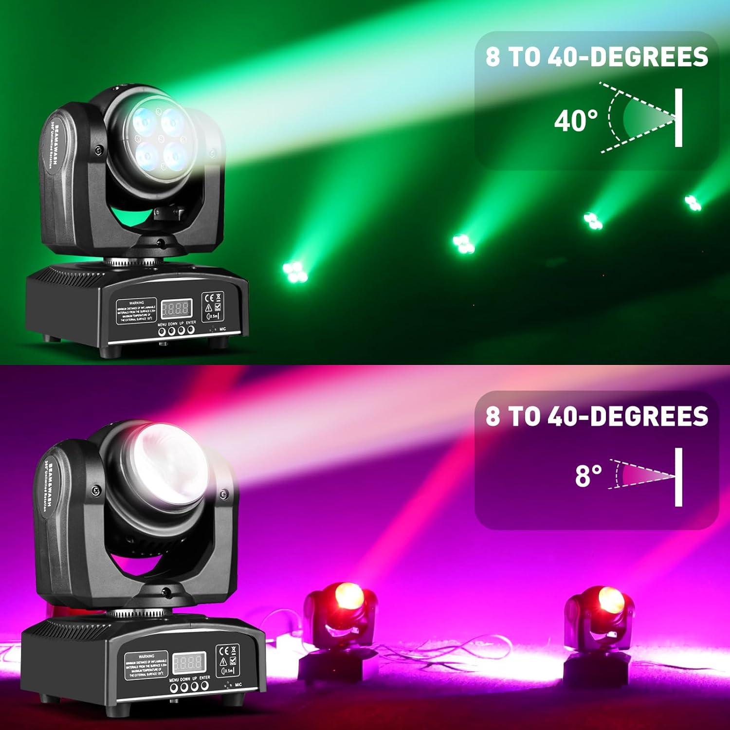 Luz LED Cabeza Móvil XFALIGHTS 100W Doble Lado RGBW