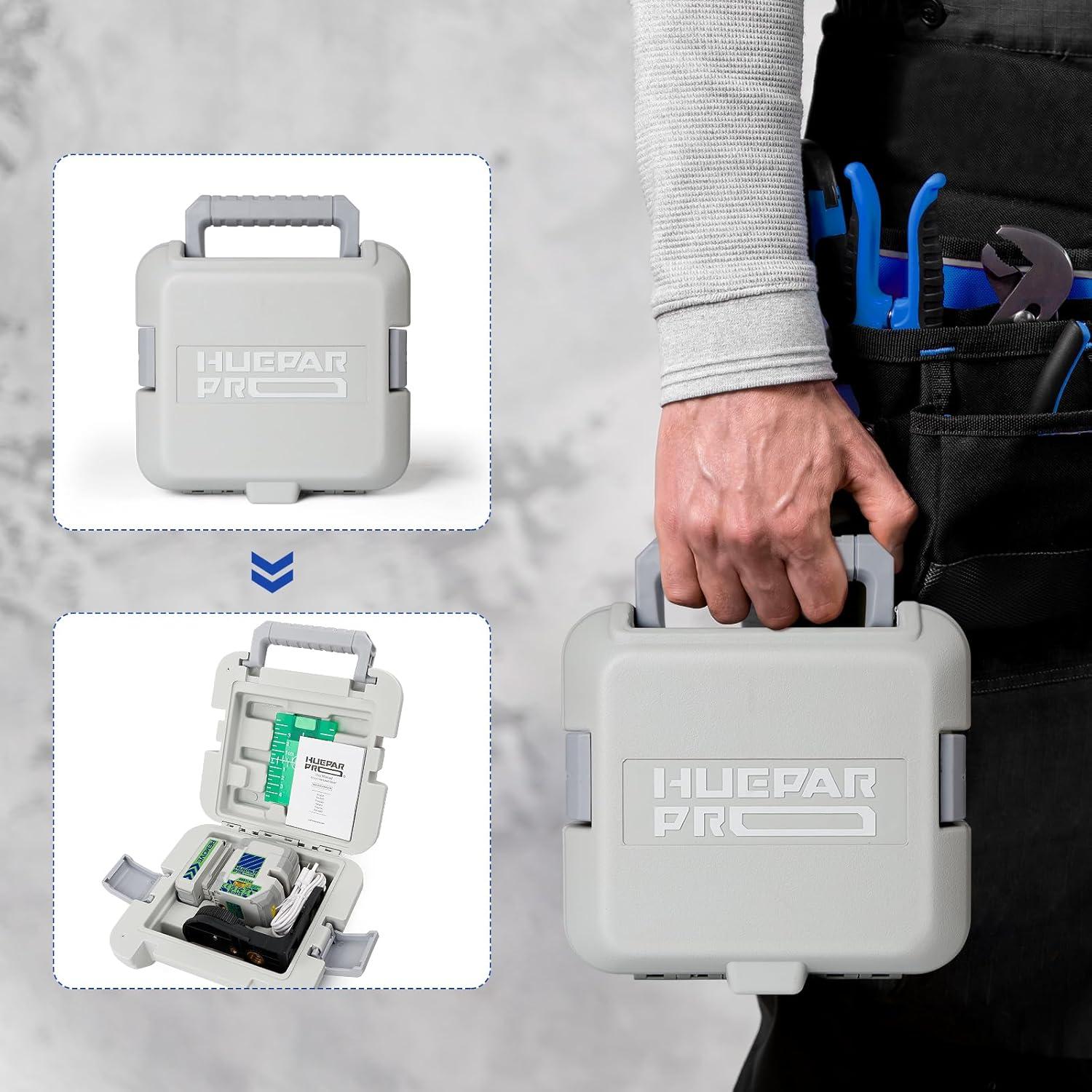 Nivel Láser Verde Huepar Pro GK011SG Autonivelante 18h