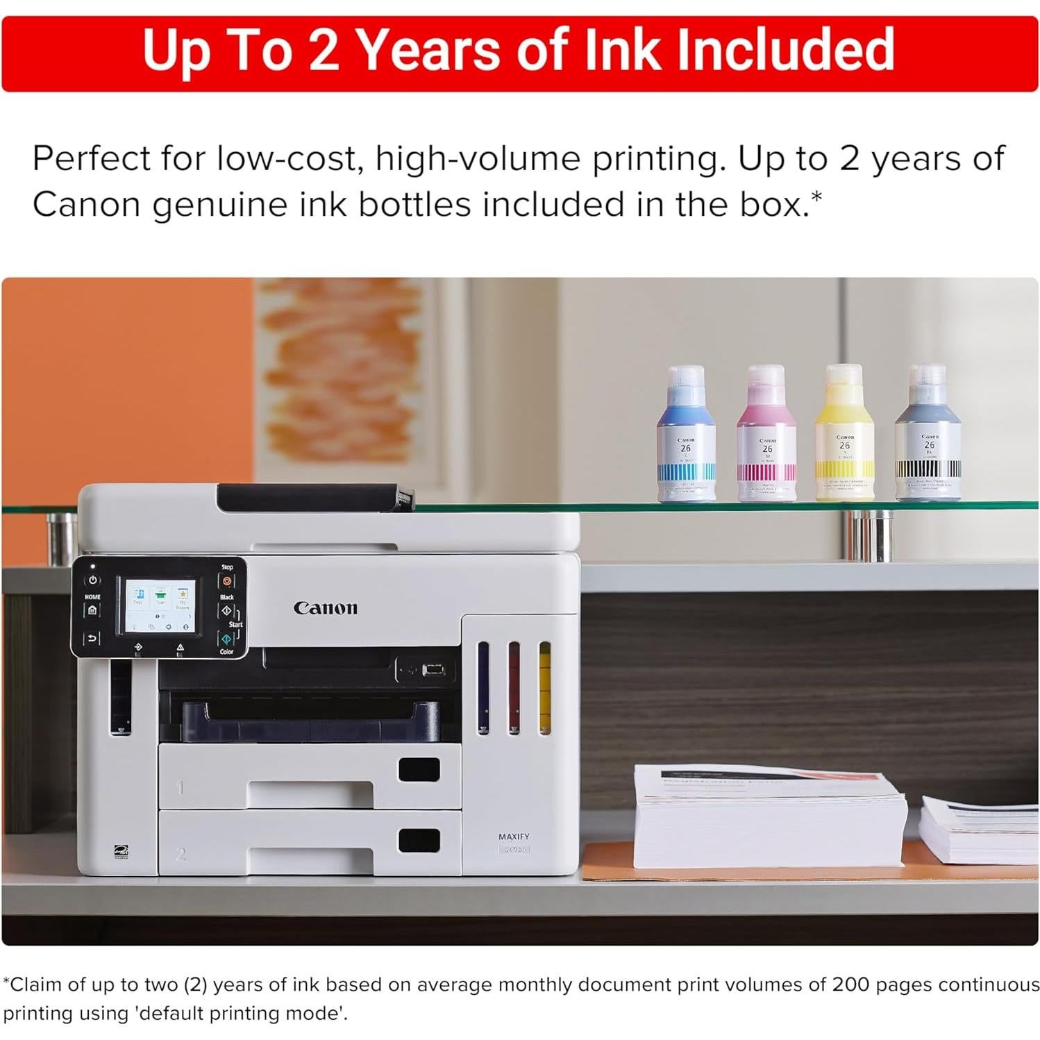 Impresora Todo-en-Uno Inalámbrica Canon Megatank GX7120