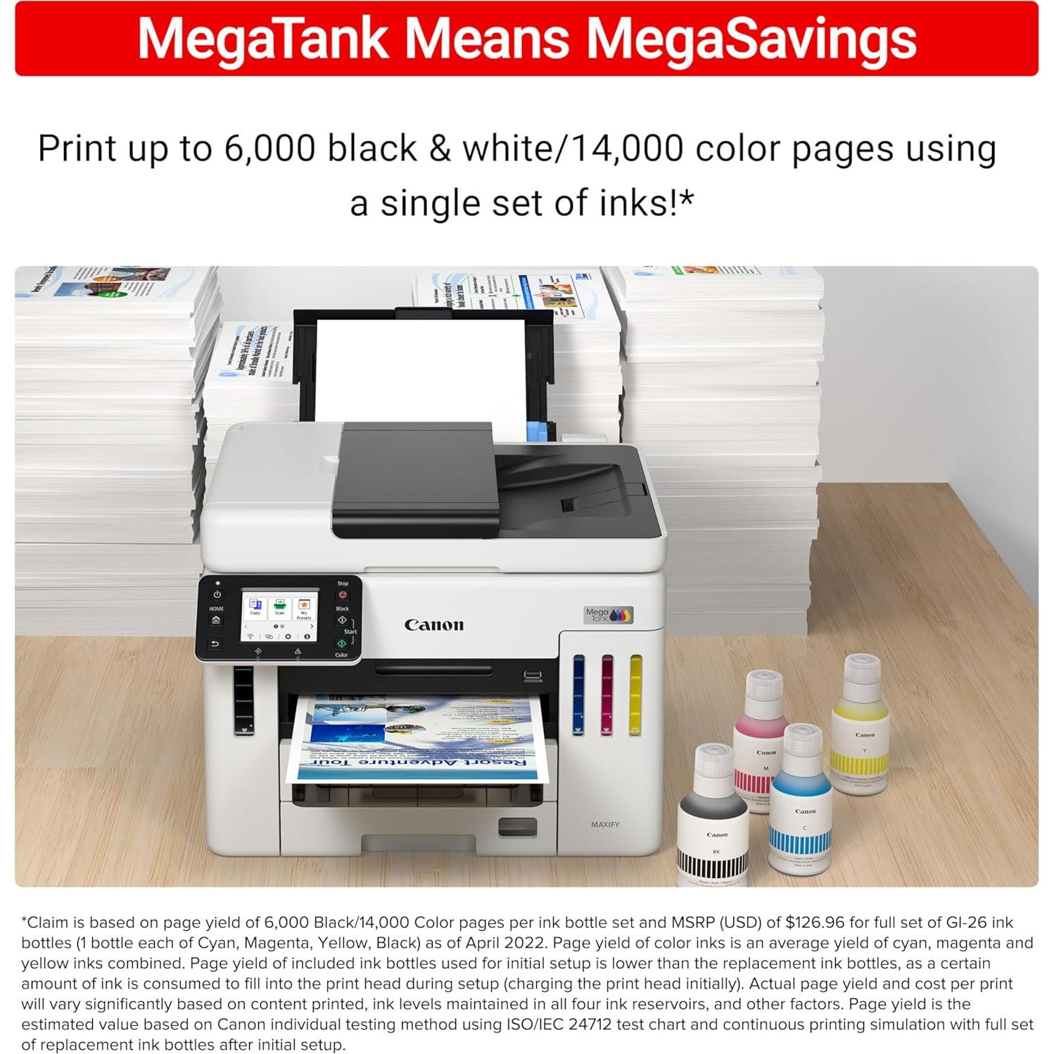 Impresora Todo-en-Uno Inalámbrica Canon Megatank GX7120