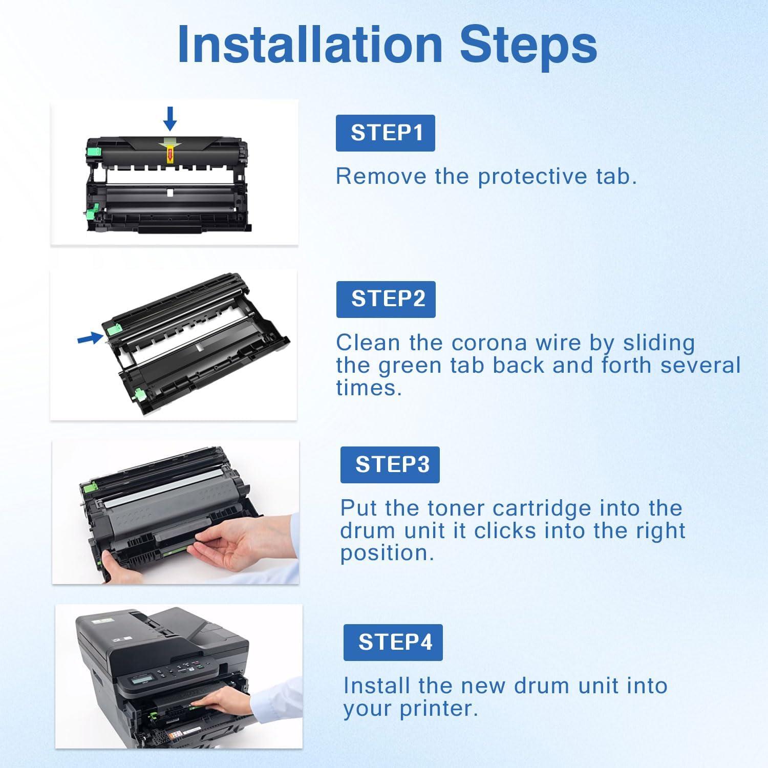 Unidad de tambor DR730 TRUINK 2 Paquete Compatible Brother