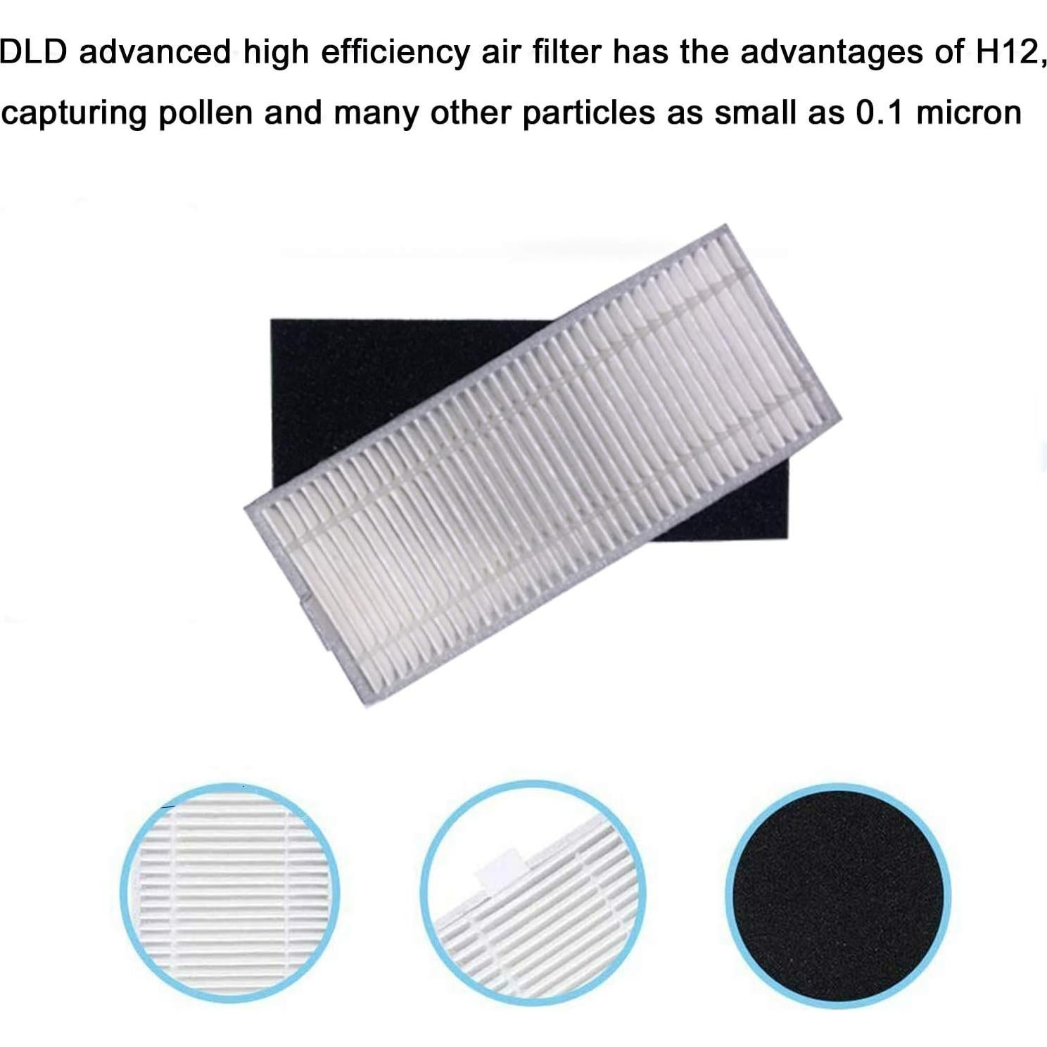 Kit de Repuestos para Aspiradora Robótica eufy 11S Max - 1 Rodillo, 4 Cepillos Laterales, 3 Filtros