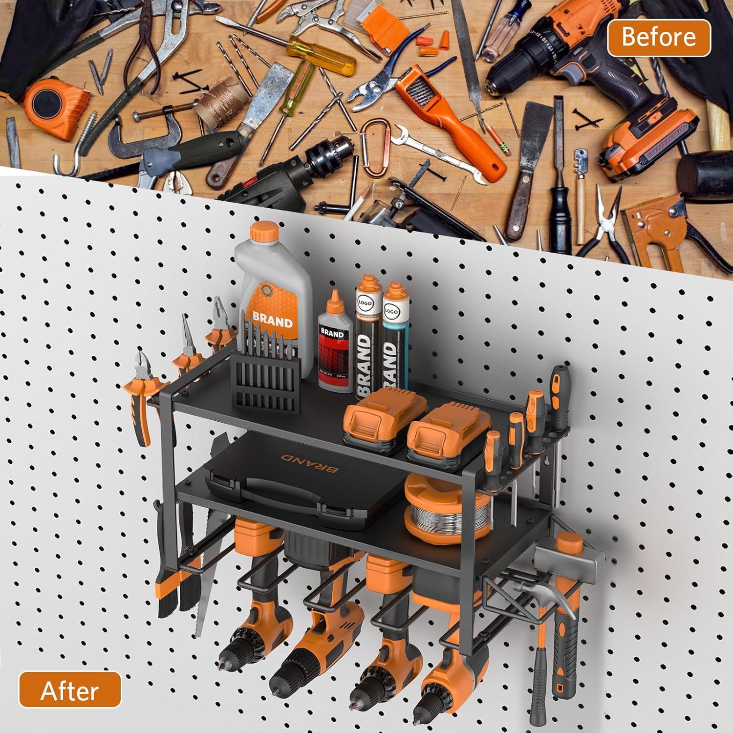 Organizador de Herramientas Eléctricas Satiarep Montado en Pared 3 Capas