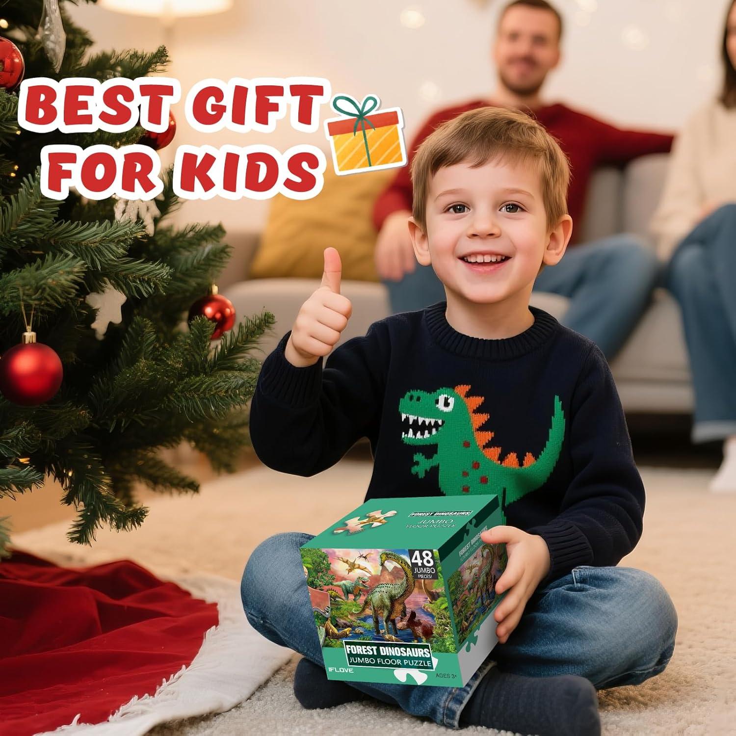 Rompecabezas de Suelo Jumbo IFLOVE Dinosaurios 48 Piezas