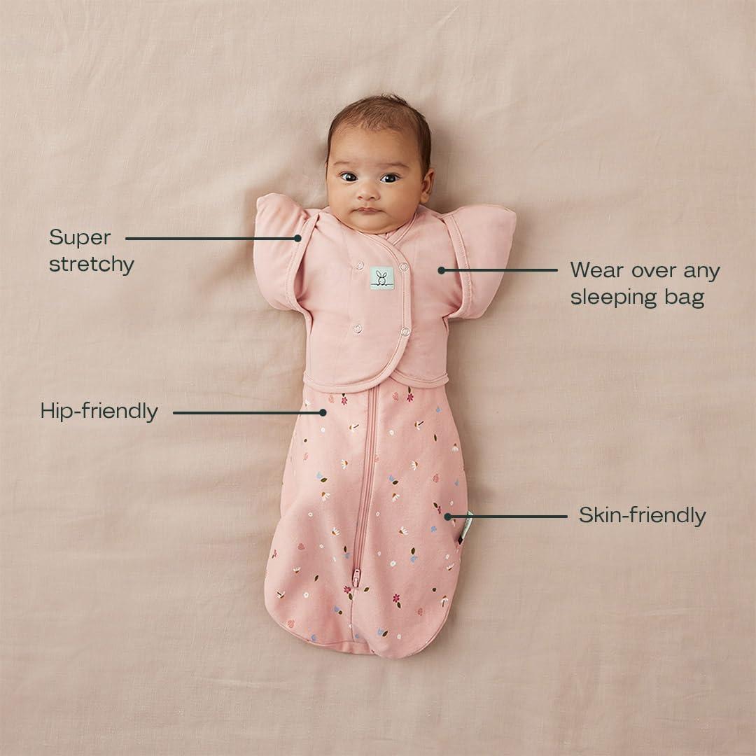 ergoPouch Butterfly Cardi 0.2 TOG Bebé 0-3 meses Margaritas