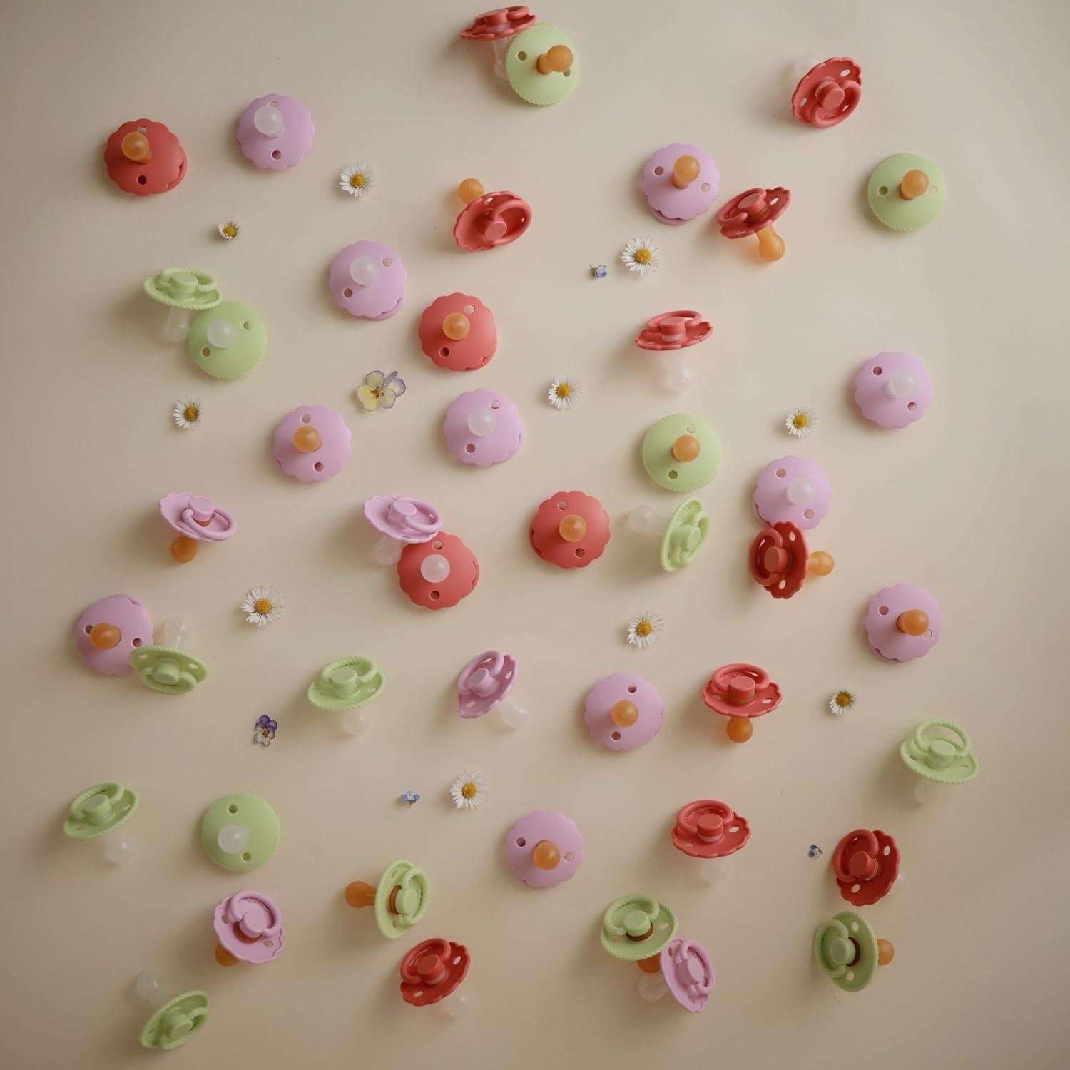 Chupetes de Silicona Frigg 2-Pack Crema/Té Verde - 100% Libre de BPA