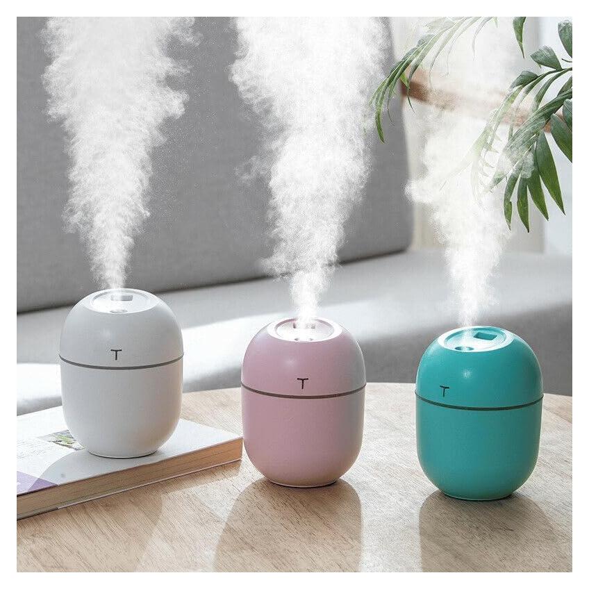 Mini Humidificador Ultrasónico MKent 220ML USB con Luz LED