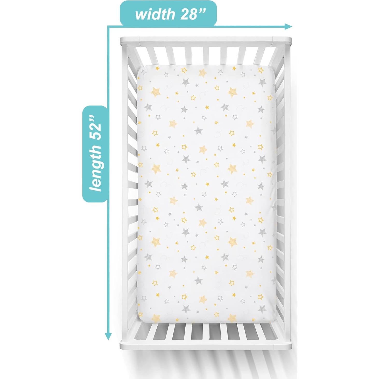 Sábanas Ajustadas de Cuna 100% Algodón Compañía Americana 2 Pzs