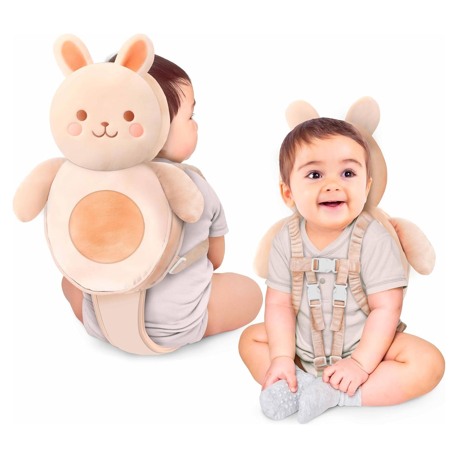 Protector de Cabeza para Bebé Little Family Conejo Beige