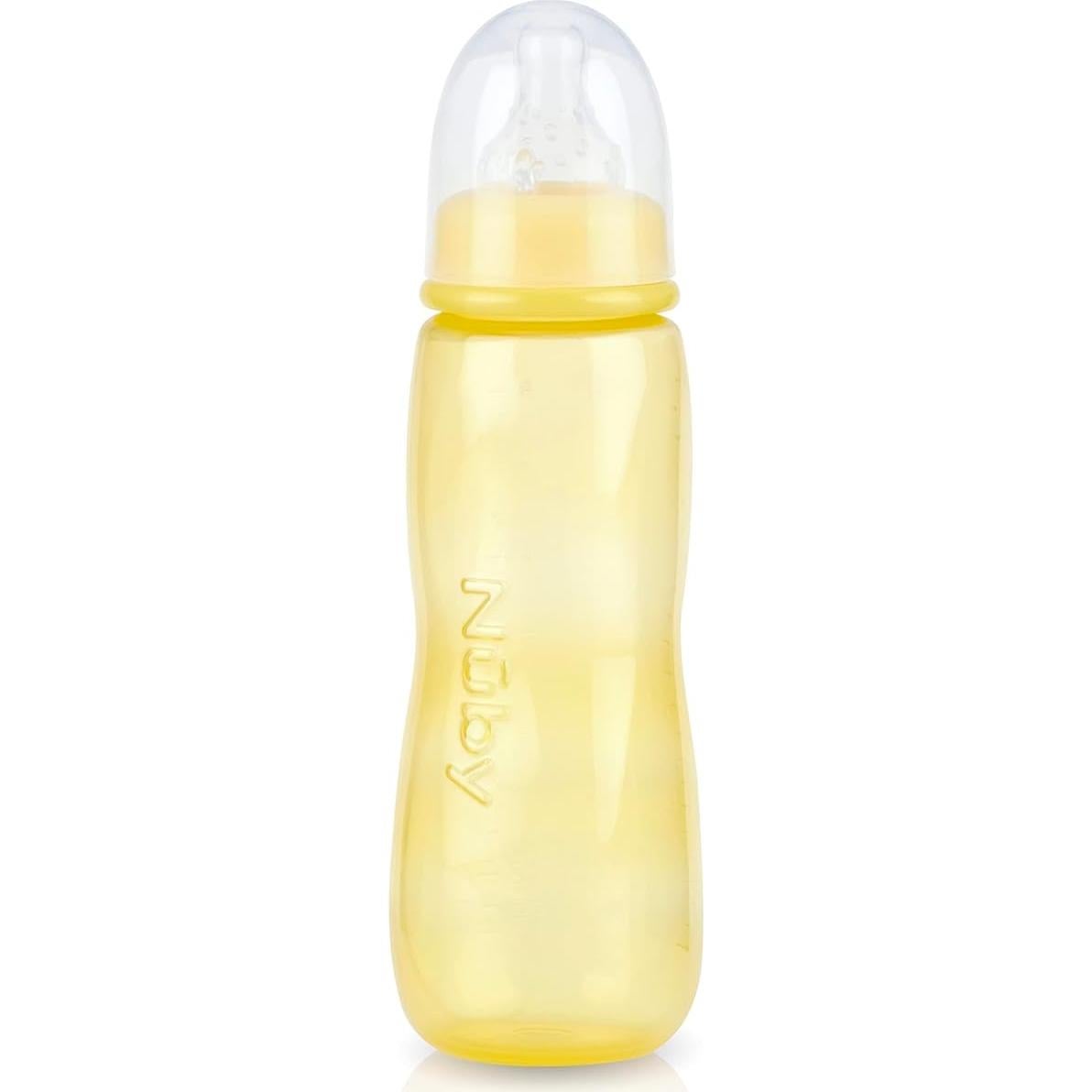 Botella Estándar Nuby 236.6ml con Pezón Flujo Medio