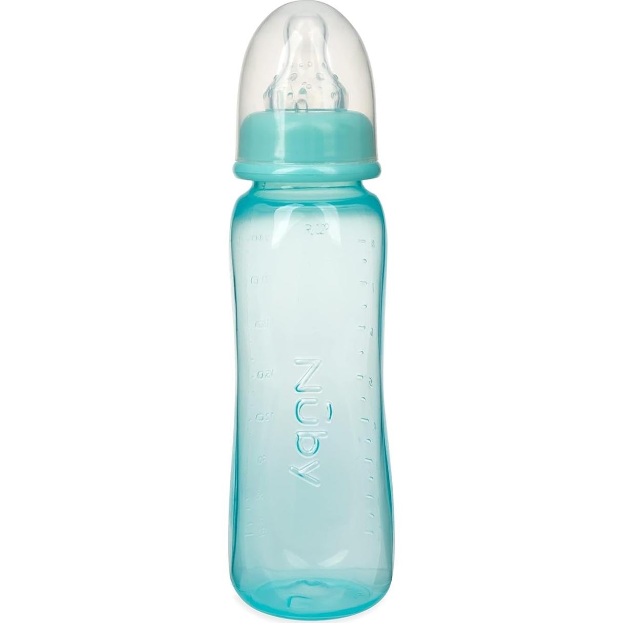 Botella Estándar Nuby 236.6ml con Pezón Flujo Medio