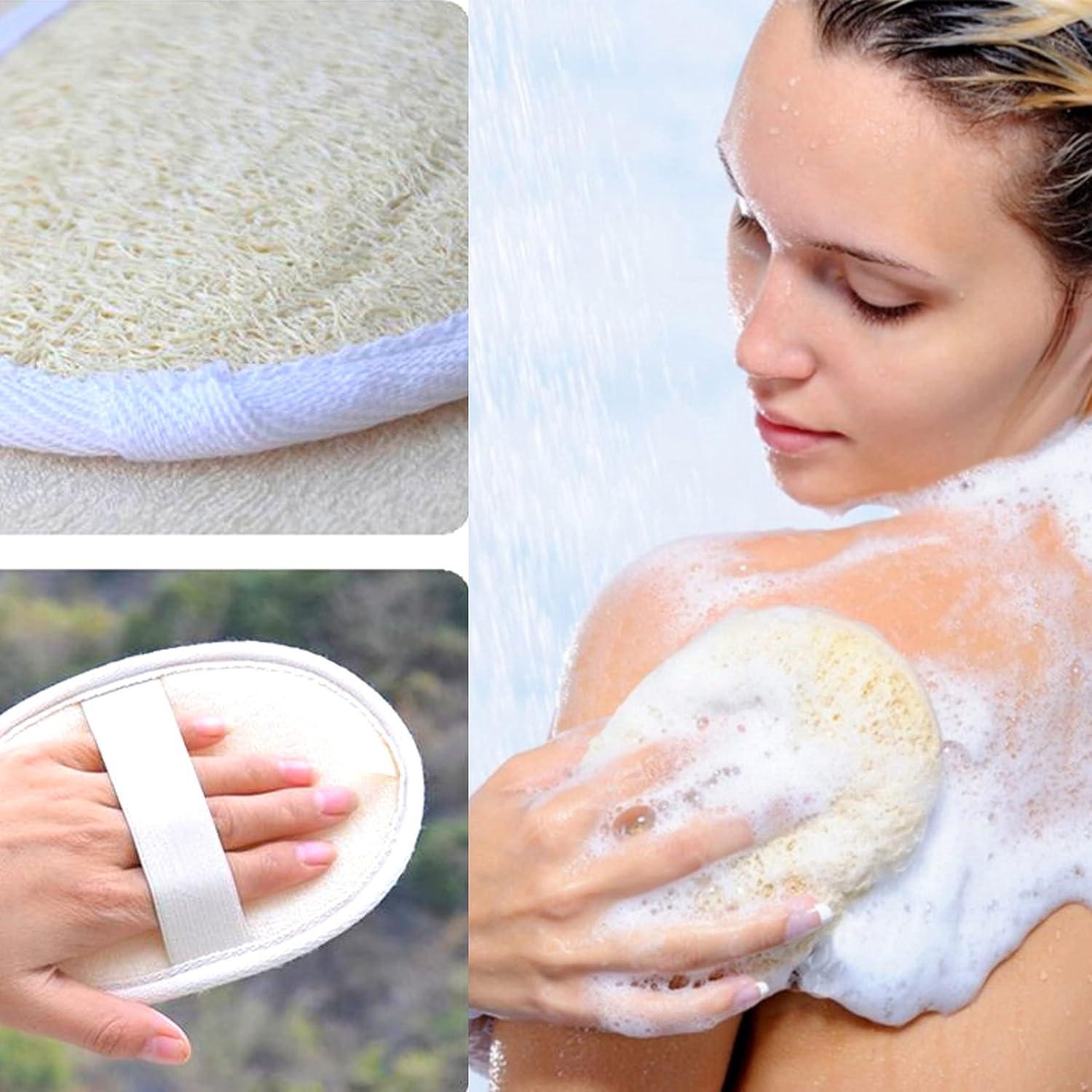 Esponja Exfoliante Natural de Lufa JAUNTY - Paquete de 3 Piezas