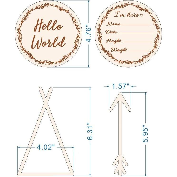 Manta Mensual para Bebé 100% Algodón Orgánico Miaoberry 119.4cm