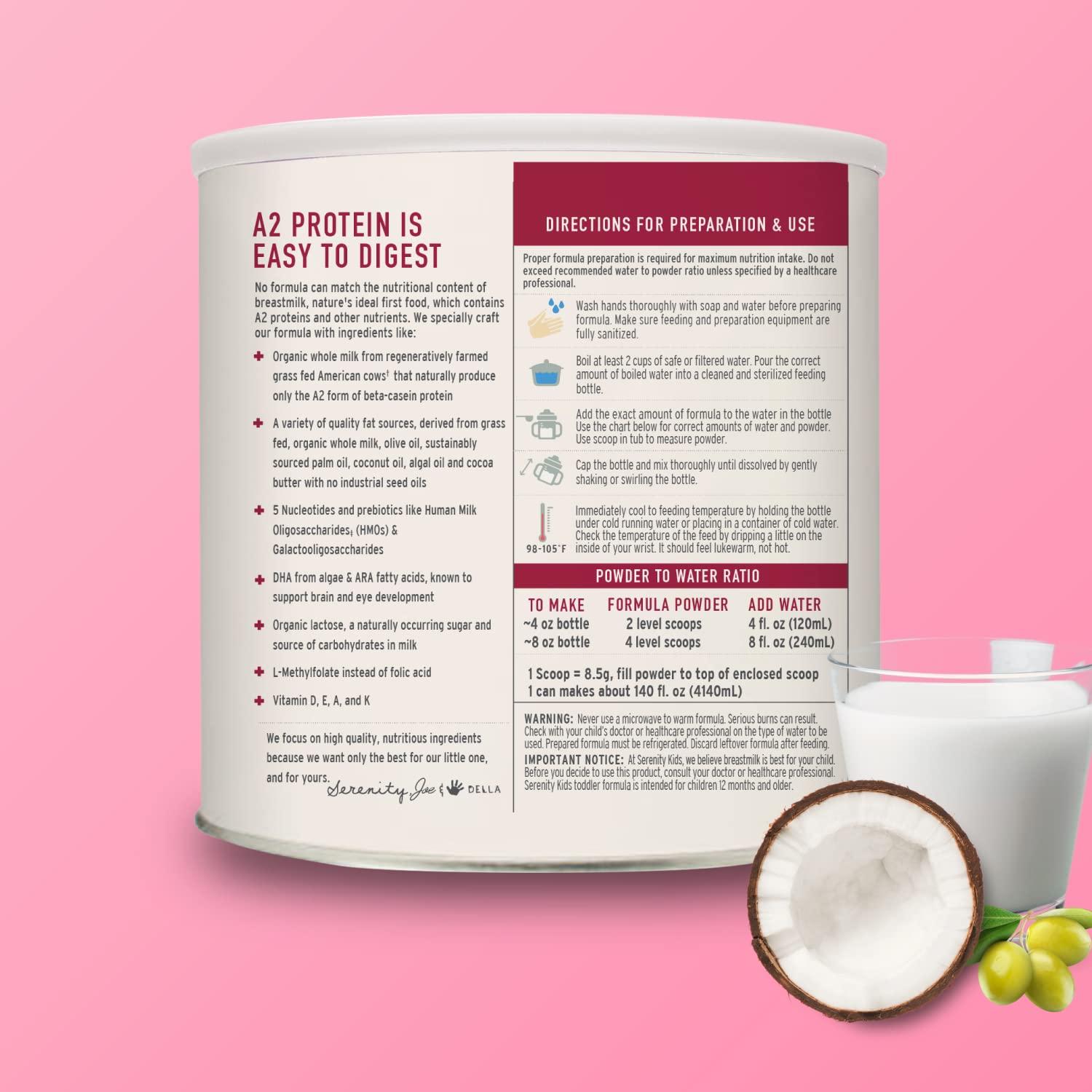 Fórmula A2 Leche Entera Serenity Kids 360g - Orgánica