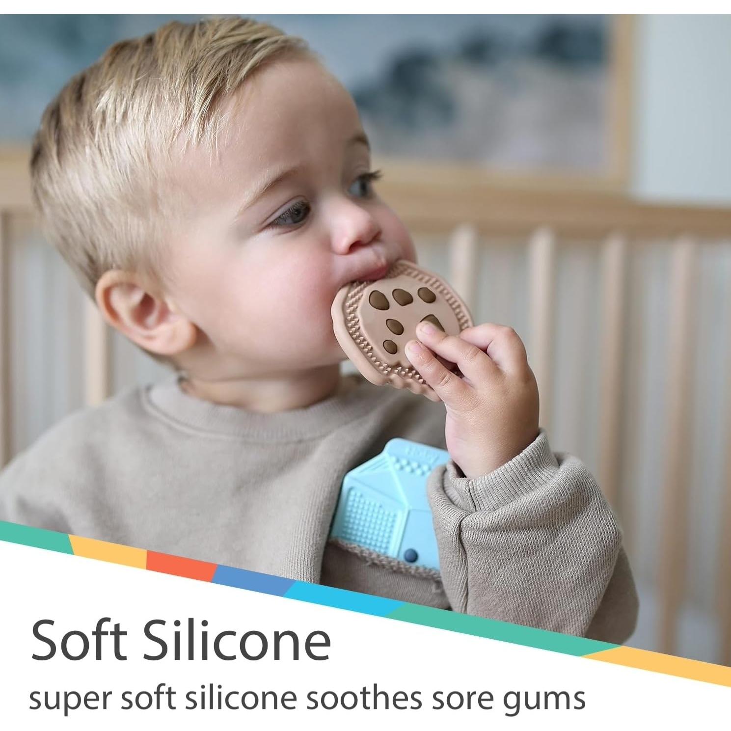 Mordedor de Silicona Nuby Galleta con Chispas 3+ Meses