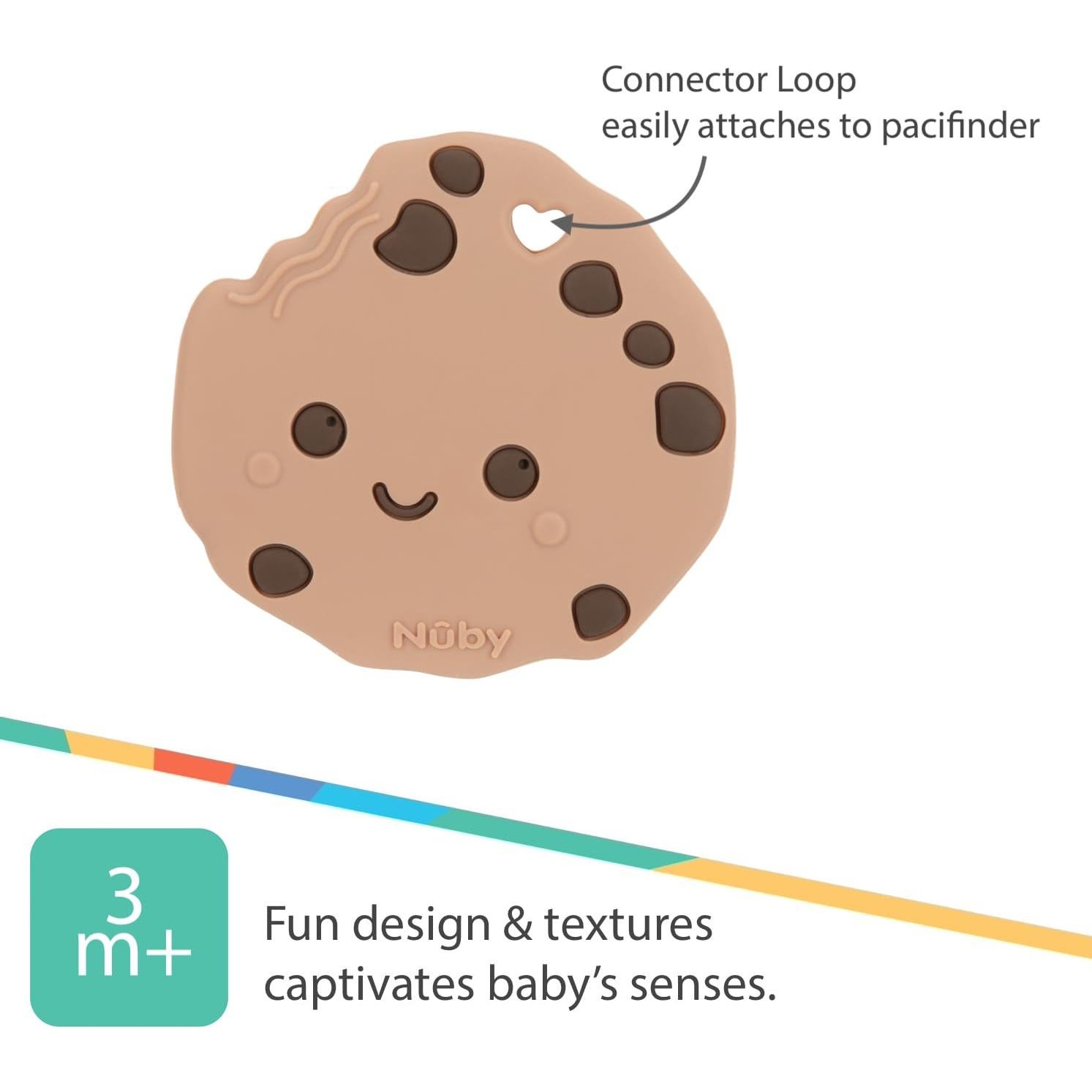 Mordedor de Silicona Nuby Galleta con Chispas 3+ Meses