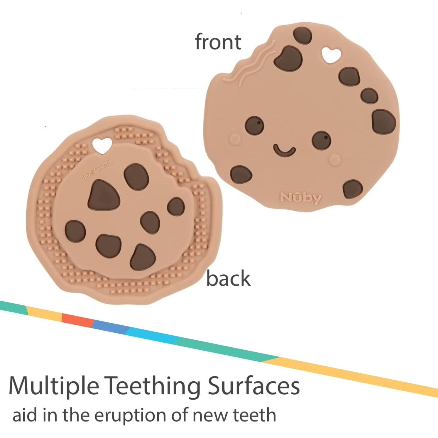Mordedor de Silicona Nuby Galleta con Chispas 3+ Meses