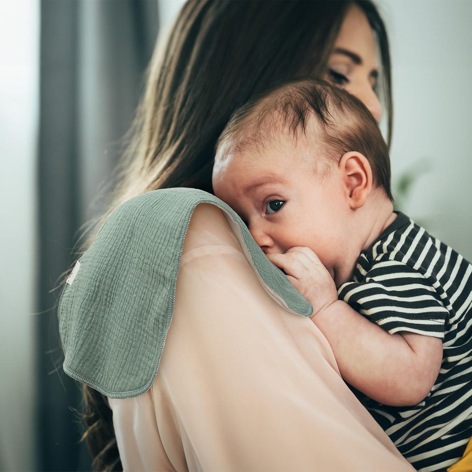 Paños de Eructo Muselina Orgánica Egmao Baby 10 Piezas