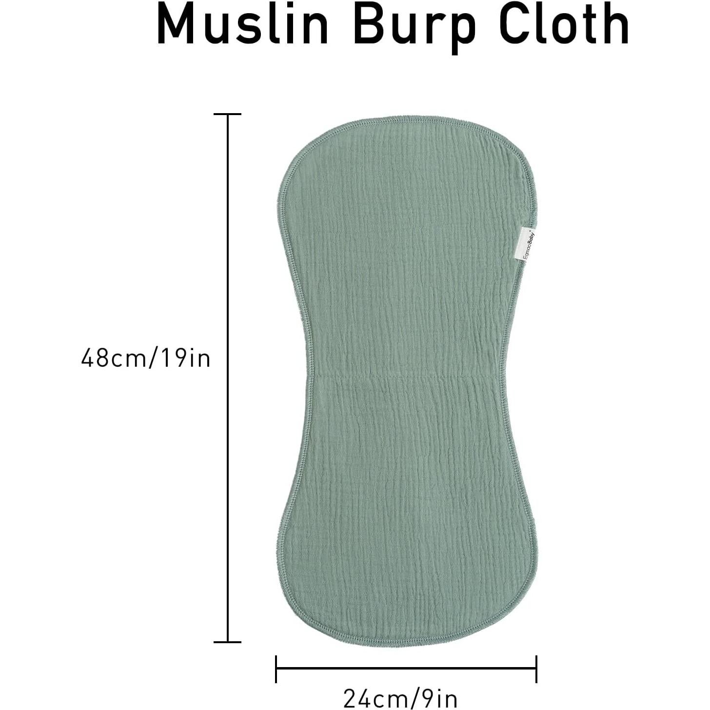 Paños de Eructo Muselina Orgánica Egmao Baby 10 Piezas