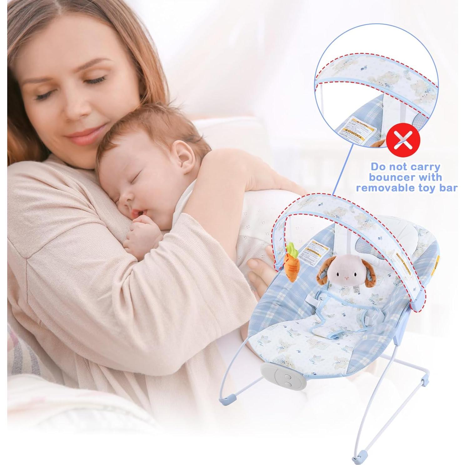 Silla de rebote portátil Otrolepota para bebés 0-6 meses