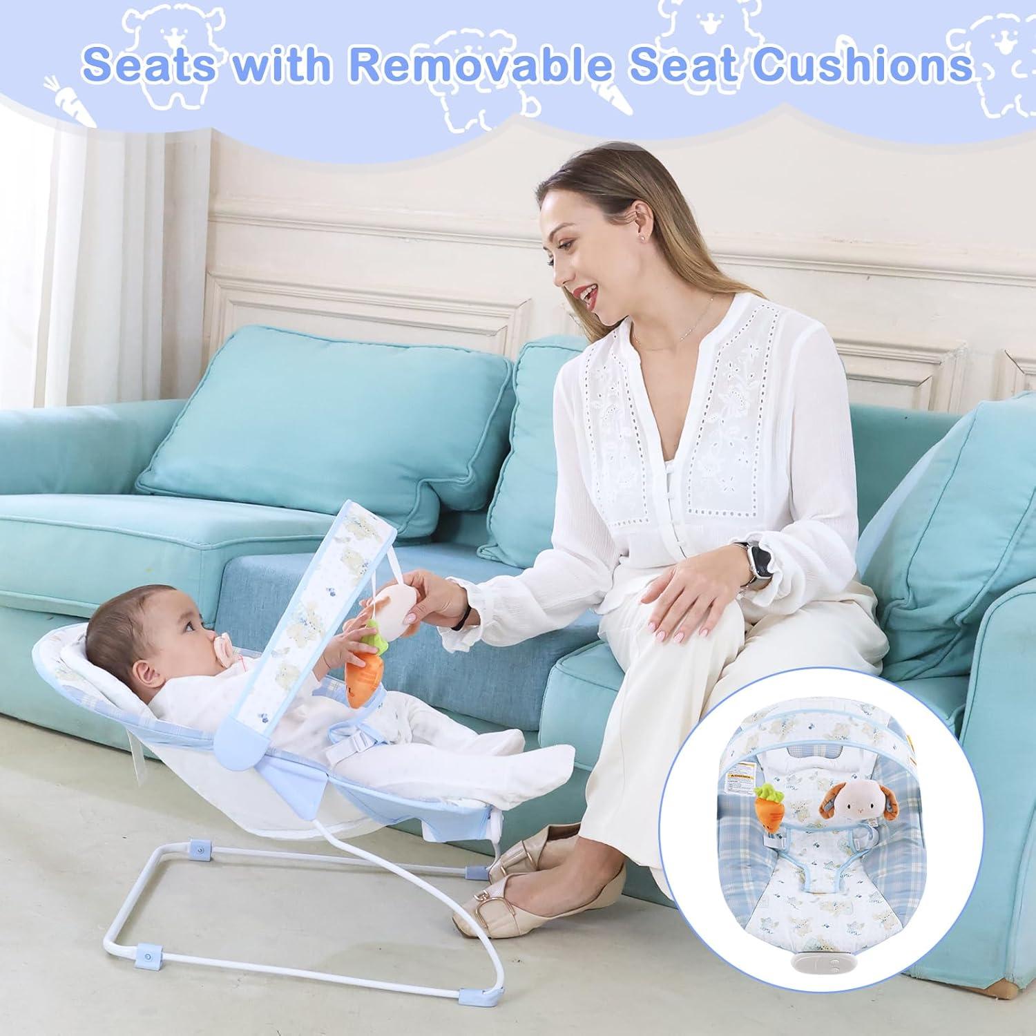 Silla de rebote portátil Otrolepota para bebés 0-6 meses