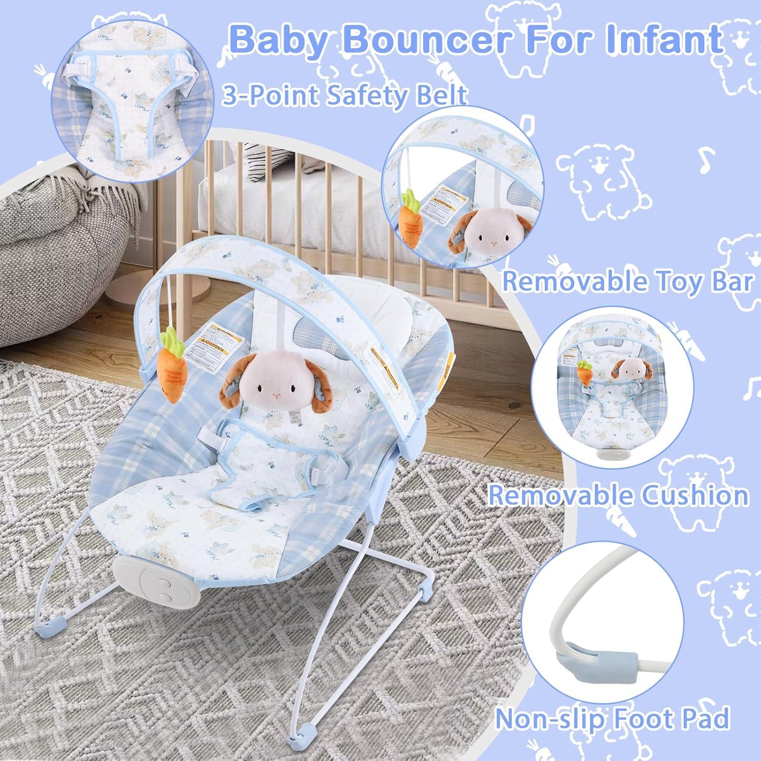 Silla de rebote portátil Otrolepota para bebés 0-6 meses