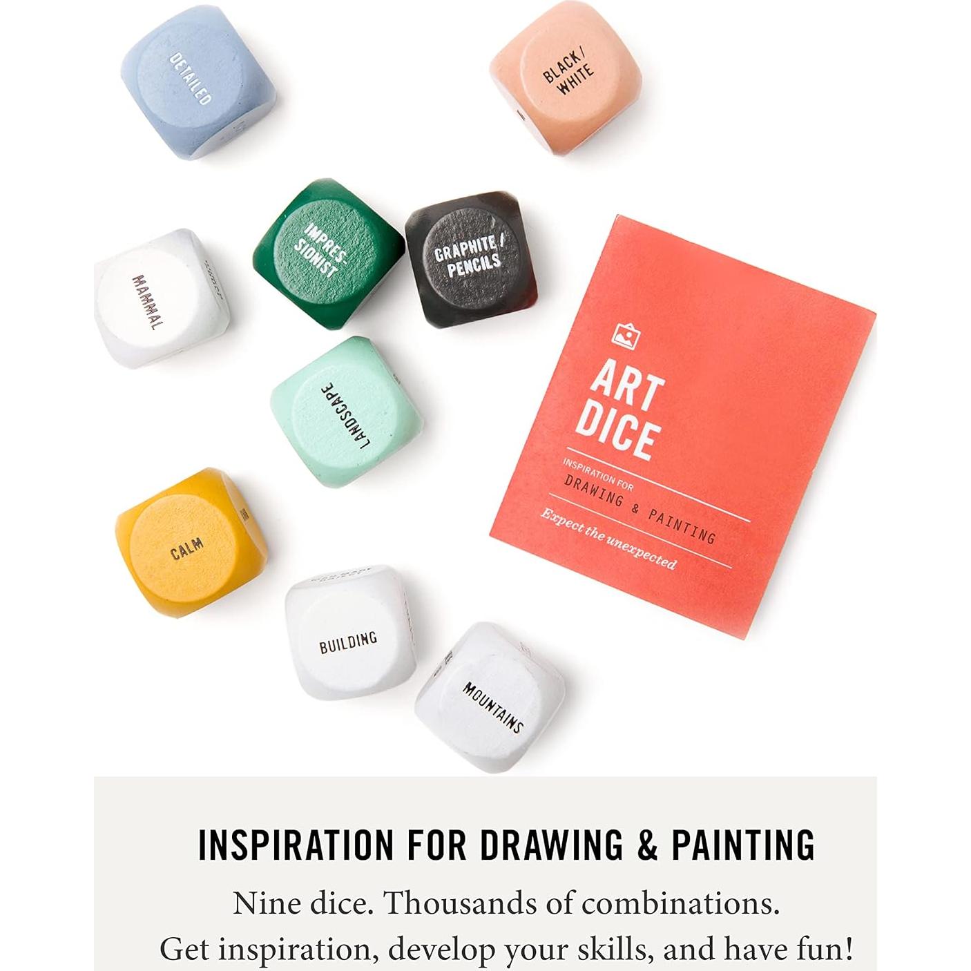 Dados de Arte Two Tumbleweeds - Set de 9 Dados Creativos