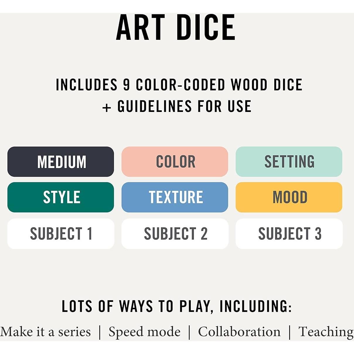 Dados de Arte Two Tumbleweeds - Set de 9 Dados Creativos