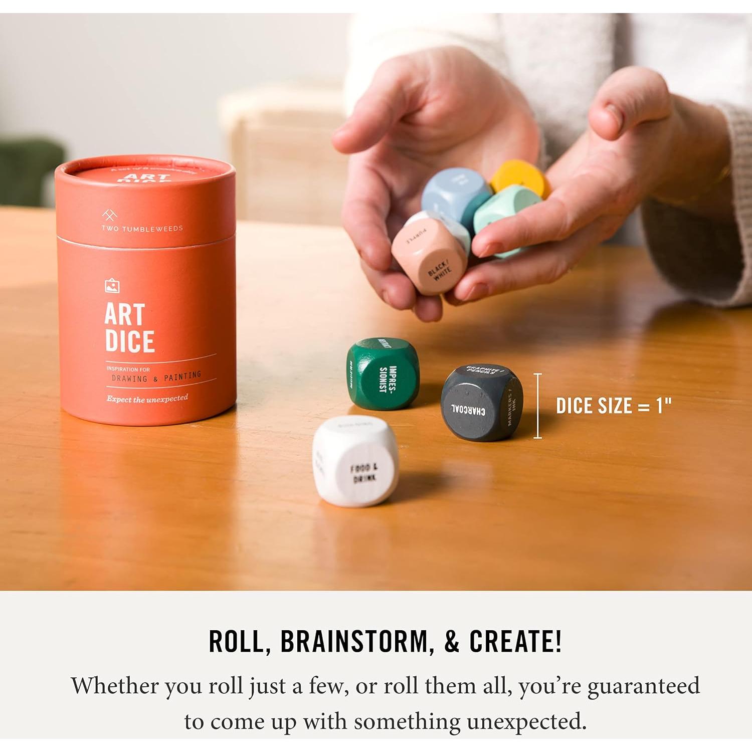 Dados de Arte Two Tumbleweeds - Set de 9 Dados Creativos