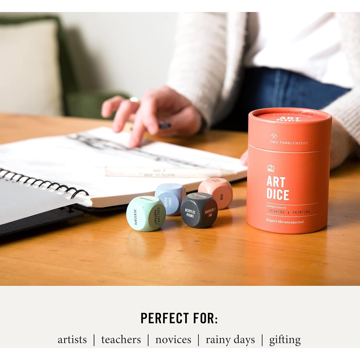 Dados de Arte Two Tumbleweeds - Set de 9 Dados Creativos