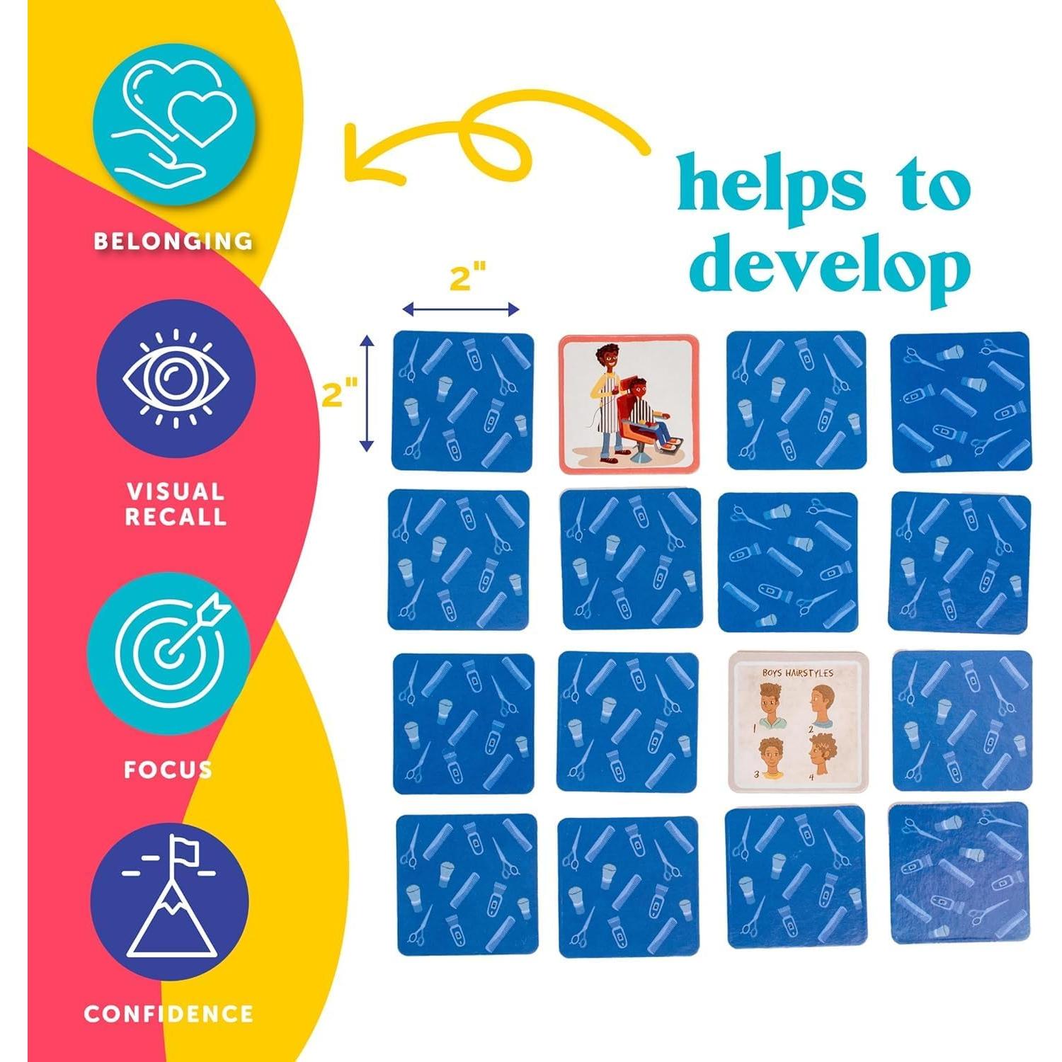 Juego de Memoria Upbounders - Un Día en la Barbería - 24 Pairs