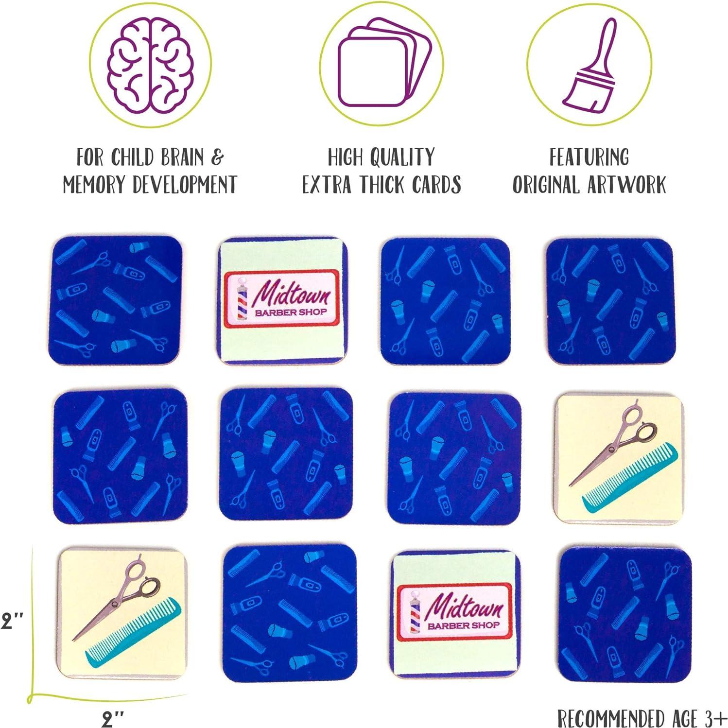 Juego de Memoria Upbounders - Un Día en la Barbería - 24 Pairs