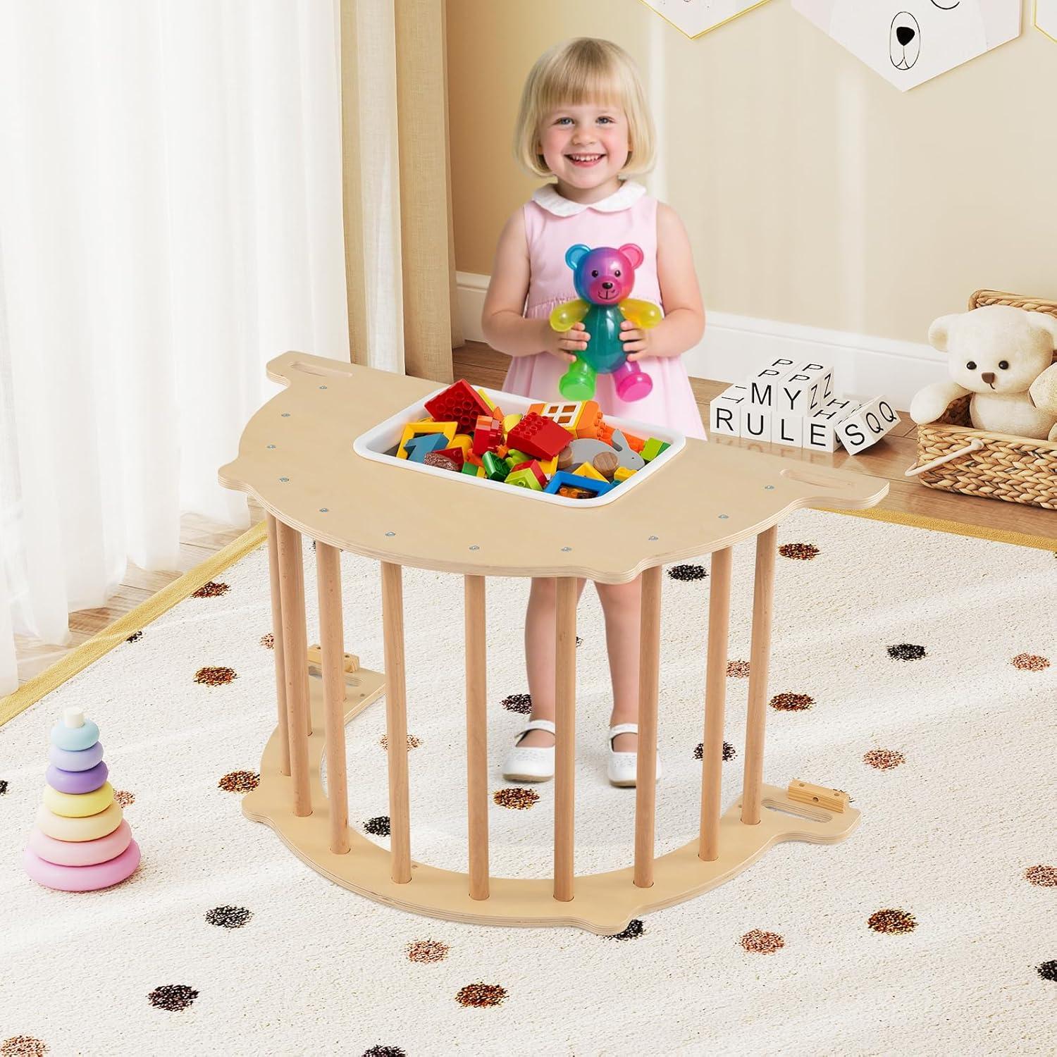 Arco de Escalada de Madera HONEY JOY 90.2x50.8x48.3 cm