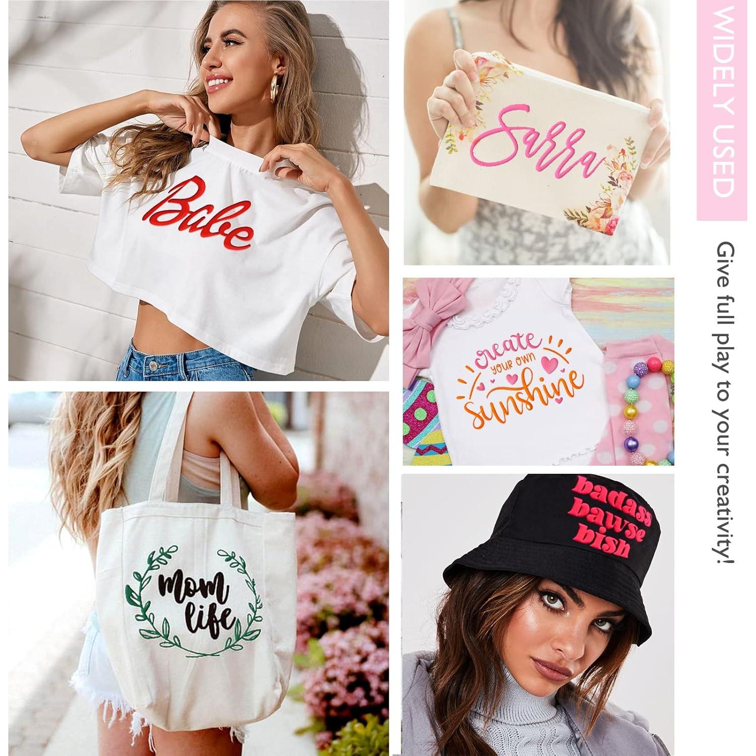 Vinilo Puff Transferencia de Calor Heflashor 11 Colores 30x25 cm