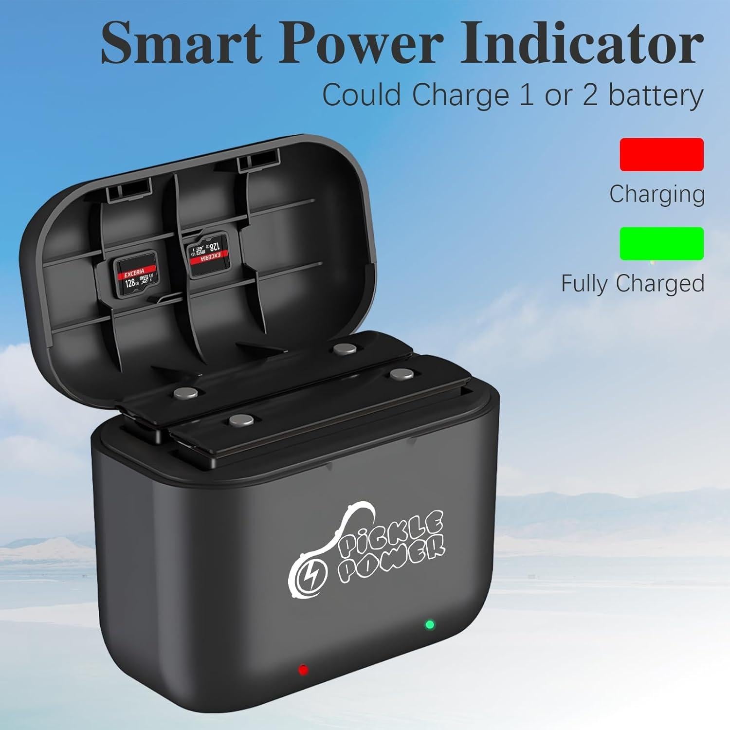 Cargador Rápido Pickle Power para Insta360 ONE X3 - 2 Canales