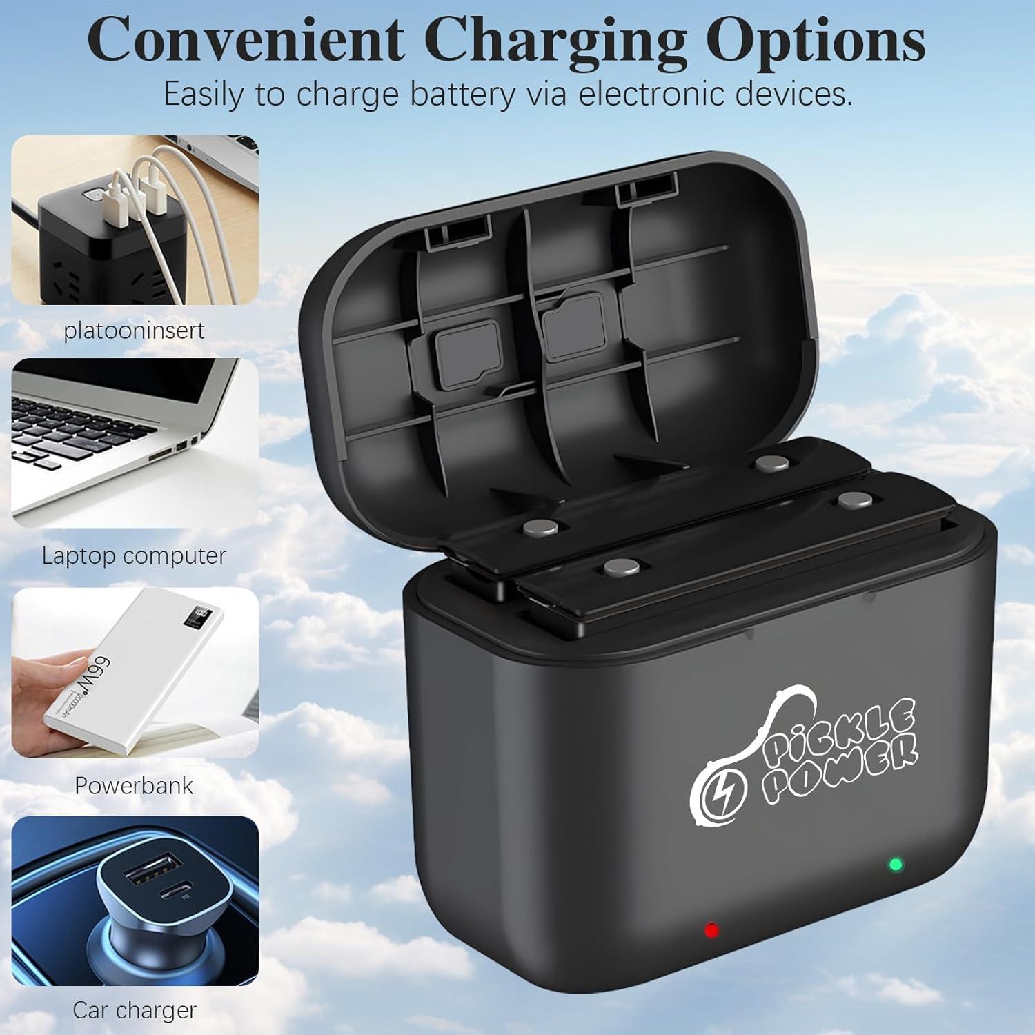 Cargador Rápido Pickle Power para Insta360 ONE X3 - 2 Canales