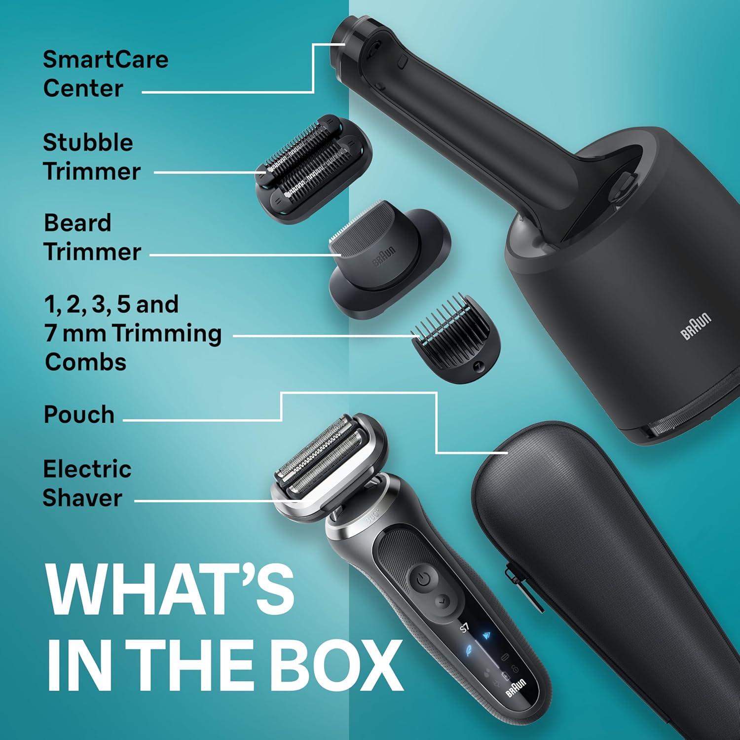 Afeitadora Eléctrica Braun Serie 7 7185cc Impermeable 10 Piezas