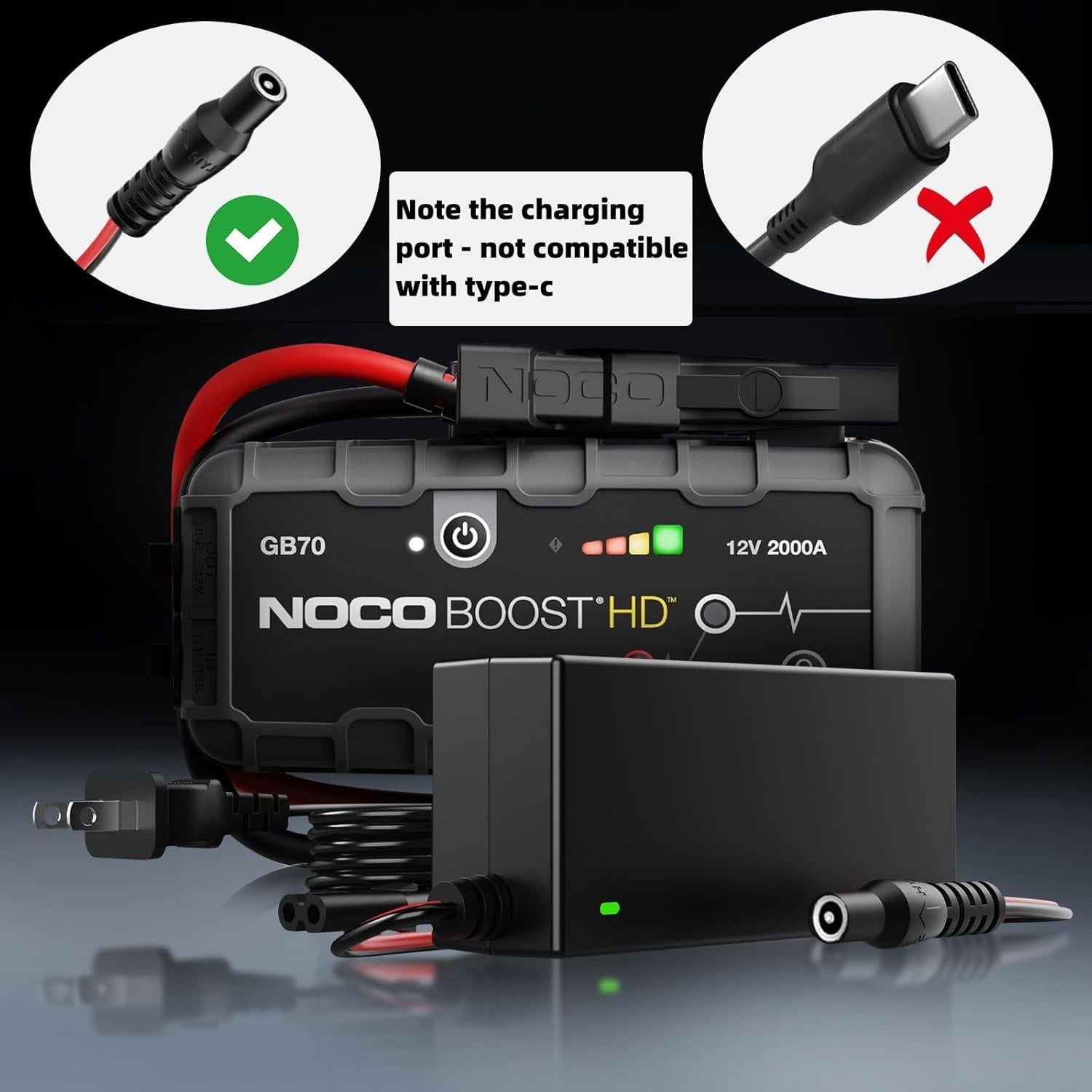 Cargador 14V 56W SYFLYH para NOCO GB70 GB150 GB250+