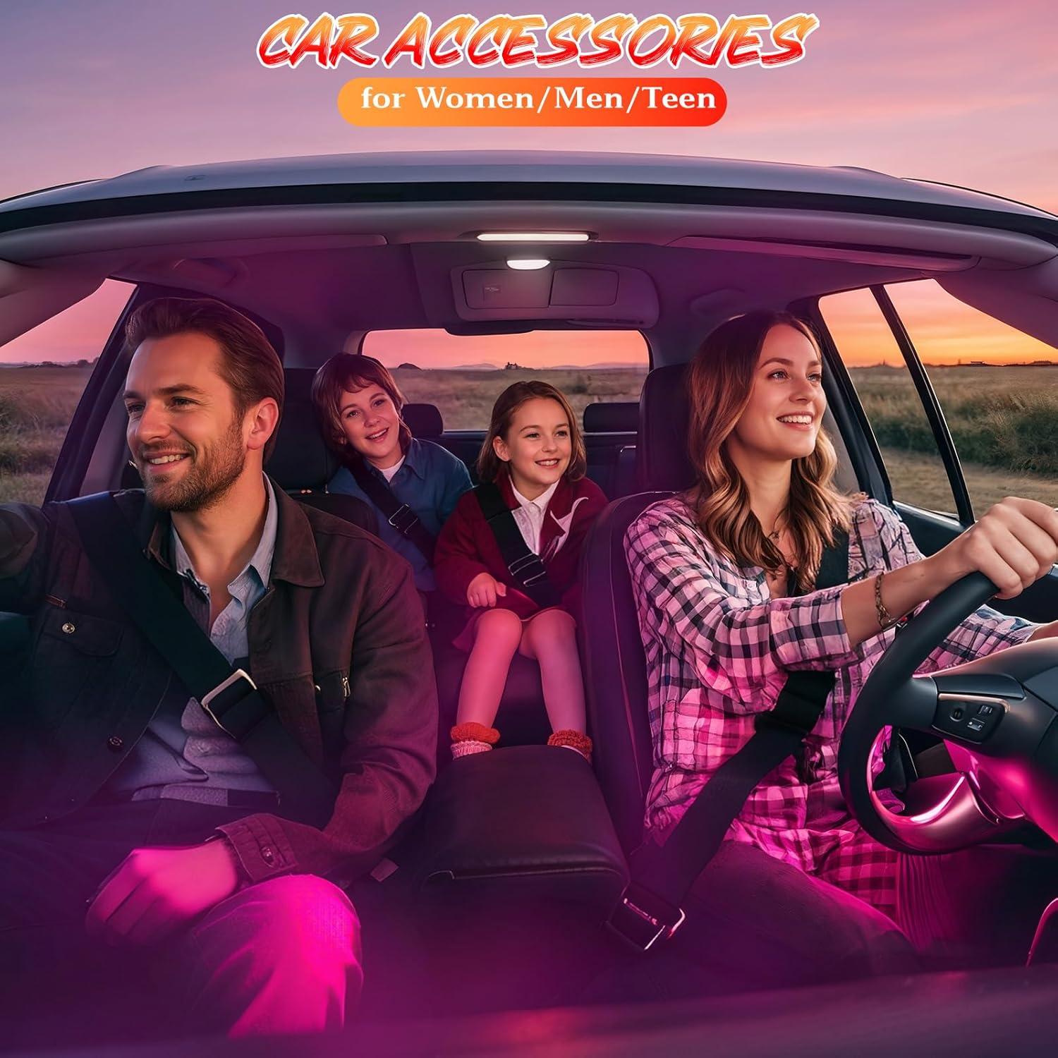 Luces LED interiores multicolor Zdovivot para coche USB